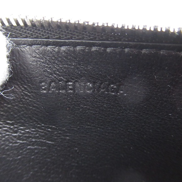 BALENCIAGA Card Case Accessories Leather Black - Picture 6 of 7